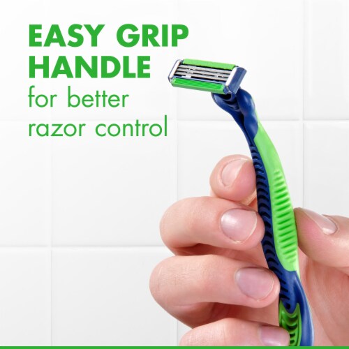 Gillette Men's Sensor3 Sensitive Disposable Razor & Foamy Shave Cream Holiday Gift Pack Perspective: top