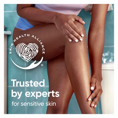 Venus MoistureGlide Women's Razor Blades, With Built-in Shave Gel Bars Perspective: top