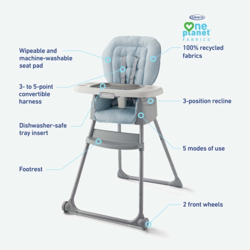 Graco® Made2Grow 5-in-1 Highchair, Hudson Perspective: top