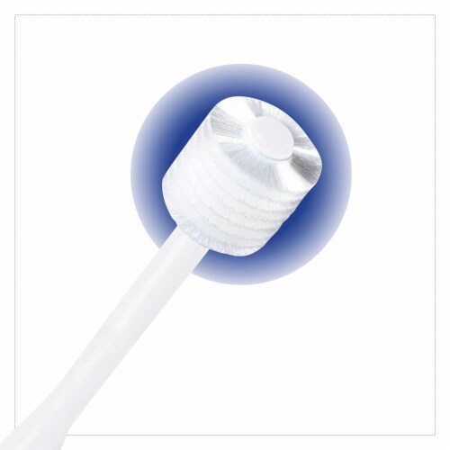 Brilliant Expectant Mom Toothbrush for Sensitive Teeth/Gums 3pk White-Lilac-Aqua Perspective: top