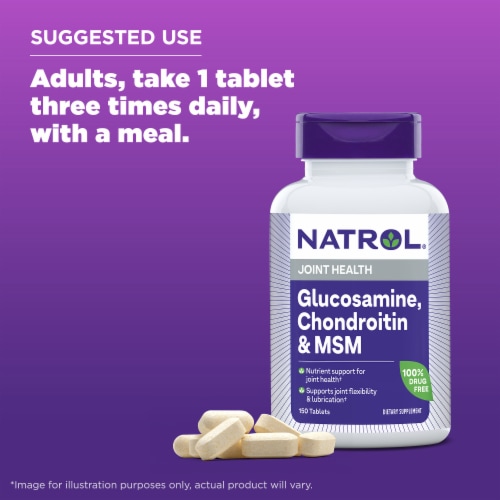 Natrol® Joint Mobility Glucosamine Chondroitin and MSM Tablets Perspective: top