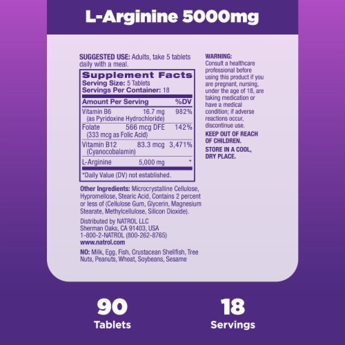 Natrol® Men's Health LArginine Tablets Perspective: top