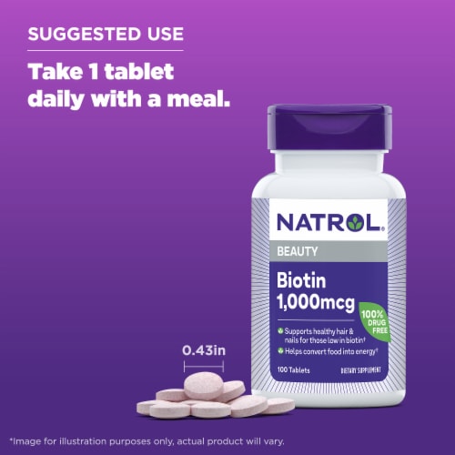 Natrol Biotin 1000mcg Perspective: top