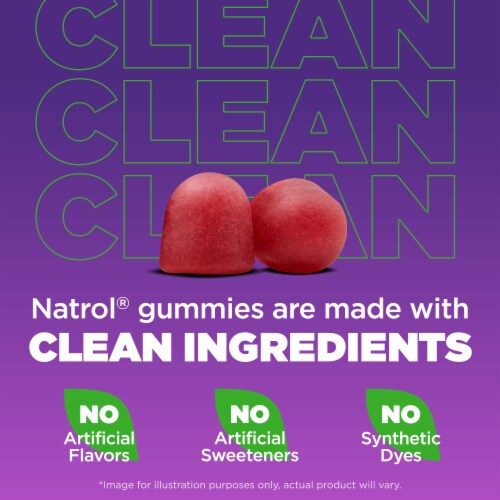 Natrol® Sleep + Calm Strawberry Gummies Perspective: top