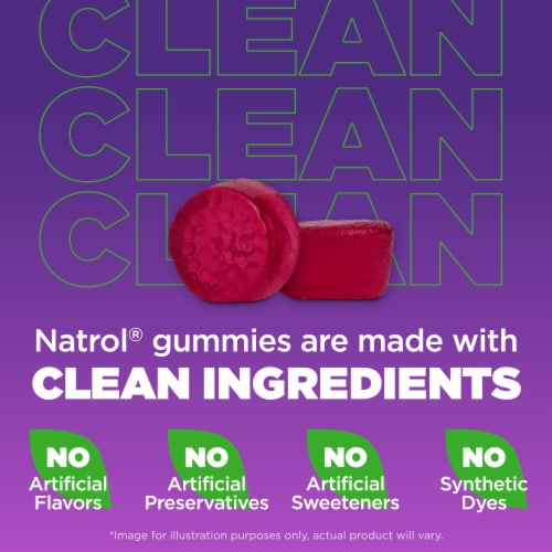 Natrol® MelatoninMax Strength Drug Free Sleep Aid Supplement Blueberry Flavored Gummies Perspective: top