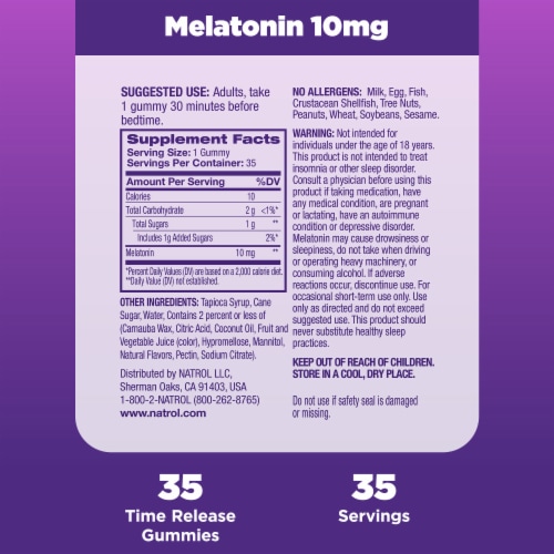 Natrol® Sleep Advanced Melatonin Strawberry Time Release Gummies 10 mg Perspective: top