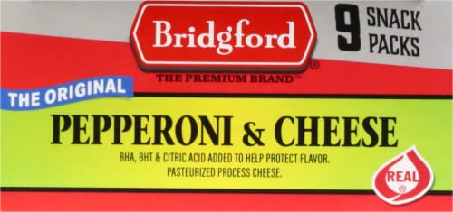Bridgford® Pepporoni and Cheese Sticks Perspective: top