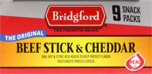 Bridgford® Beef and Cheddar Sticks Perspective: top