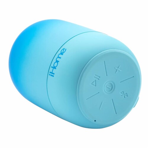 iHome Playfade Rechargeable Water-Resistant Bluetooth Speaker Blue Perspective: top