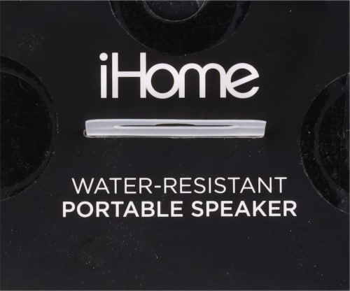 iHome Water & Shock Resistant Bluetooth Speaker - Black Perspective: top