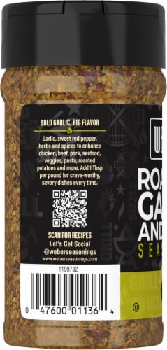 Weber Roasted Garlic & Herb Seasoning Perspective: top