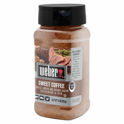 Weber Sweet Coffee Seasoning and Rub (7.6 Ounce) Perspective: top