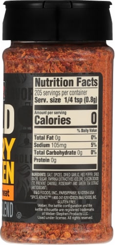 Weber BOLD Fiery Chicken Seasoning, Chicken Seasoning Blend Perspective: top