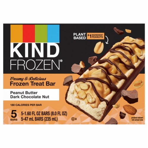 KIND Frozen Dark Chocolate Peanut Butter Plant Based Dessert Perspective: top