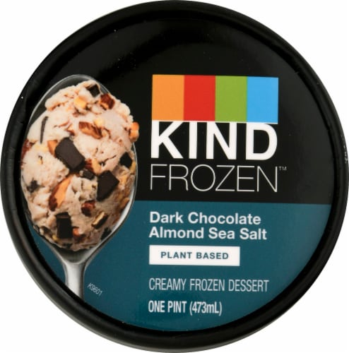 KIND Dark Chocolate Almond Sea Salt Plant-Based Frozen Dessert Perspective: top