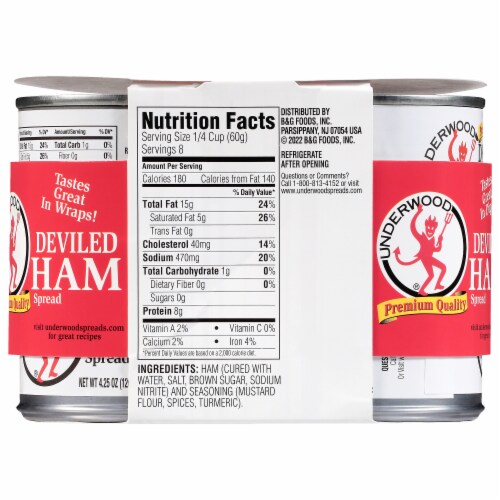 Underwood Deviled Ham Spread Perspective: top