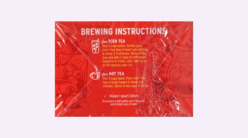 Luzianne® Iced Tea Bags Perspective: top