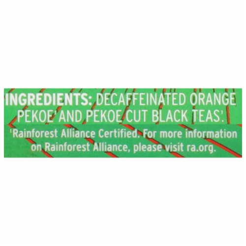 Luzianne Iced Tea Bags Decaffeinated Tea Family Size Bags Perspective: top
