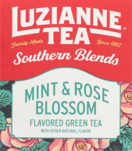 Luzianne® Southern Blends Mint & Rose Tea Bags Perspective: top
