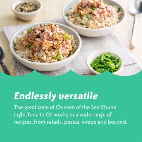 Chicken of the Sea Chunk Light Tuna in Oil Perspective: top