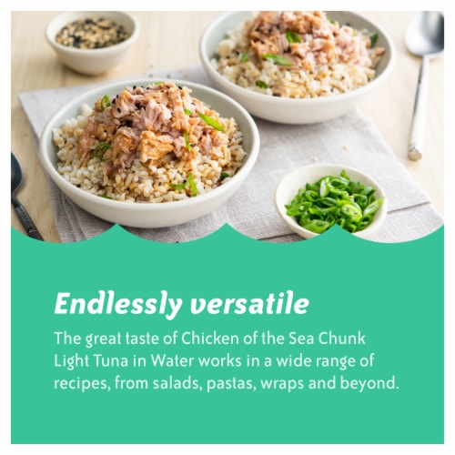 Chicken of the Sea Chunk Light Tuna In Water Perspective: top