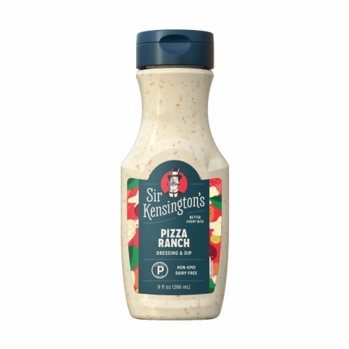 Sir Kensington's Keto & Paleo Pizza Ranch Dairy-Free Sauce Dressing Dip Perspective: top