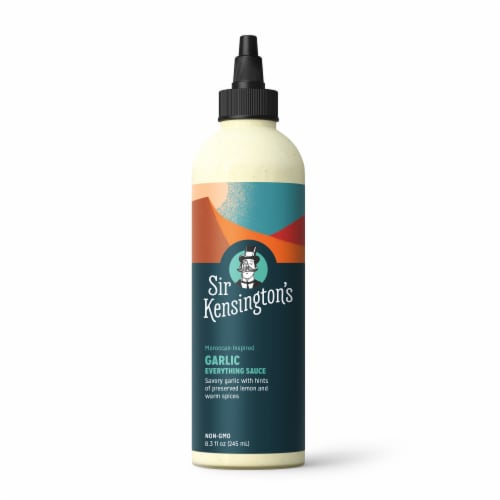 Sir Kensington's Keto & Paleo Garlic Dairy-Free Everything Sauce Dressing Dip Perspective: top