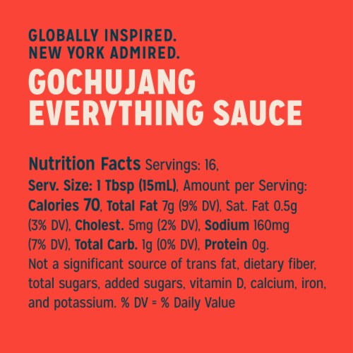 Sir Kensington's Gochujang Sauce Everything Sauce Perspective: top