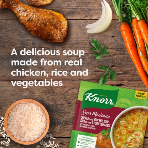 Knorr Chicken with Rice Sopa Mexicana Dry Soup Mix Perspective: top