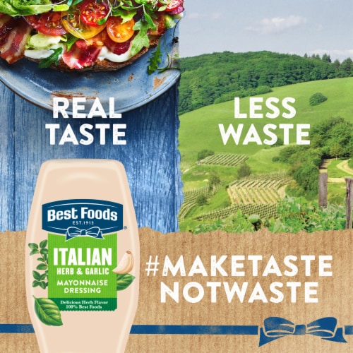 Best Foods Italian Herb & Garlic Mayonnaise Dressing Perspective: top