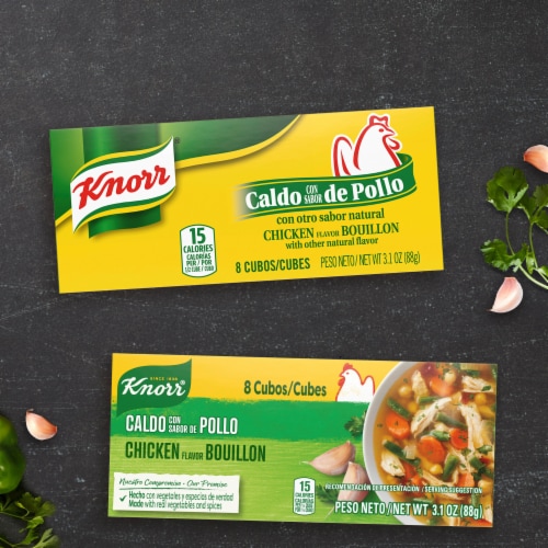 Knorr® Chicken Flavor Bouillon Cubes Perspective: top