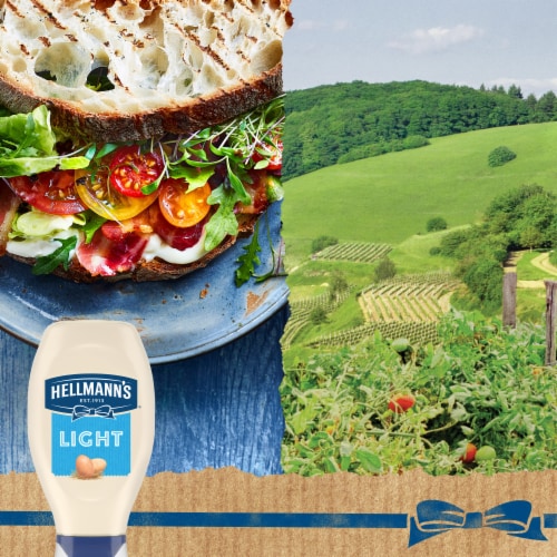 HELLMANNS Light Mayo Squeeze Bottle Perspective: top