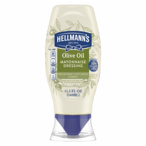 Hellmann's Olive Oil Mayonnaise Dressing Perspective: top
