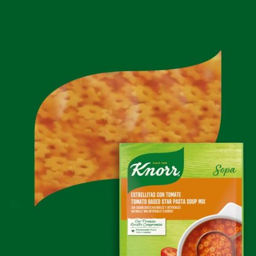 Knorr Tomato Based Star Pasta Sopa Pasta Soup Mix Perspective: top