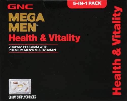 GNC Mega Men® Health & Vitality Vitapak Perspective: top