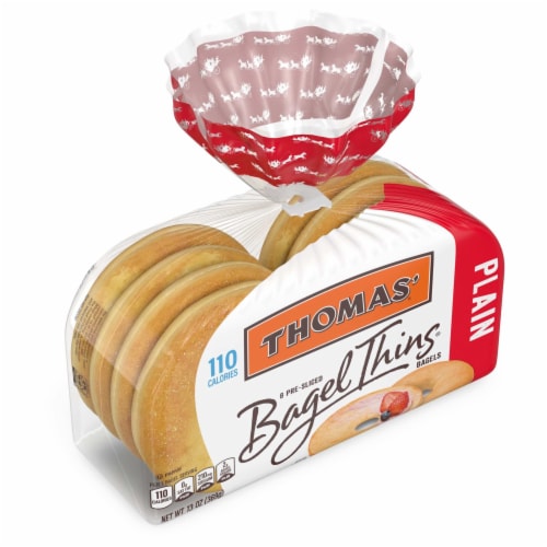 Thomas' Plain Bagel Thins Perspective: top