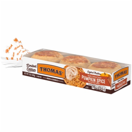 Thomas' Pumpkin Spice English Muffins Perspective: top