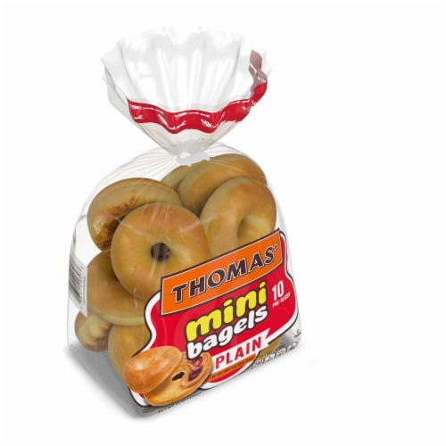Thomas' Plain Mini Bagels Perspective: top