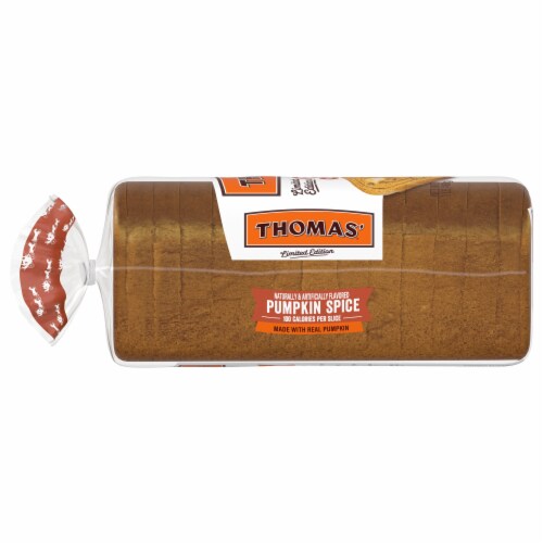 Thomas' Seasonal Pumpkin Spice Swirl Bread Perspective: top