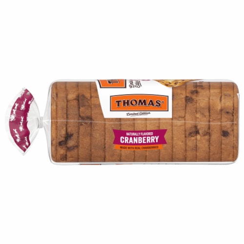 Thomas' Limited Edition Cranberry Swirl Bread Perspective: top