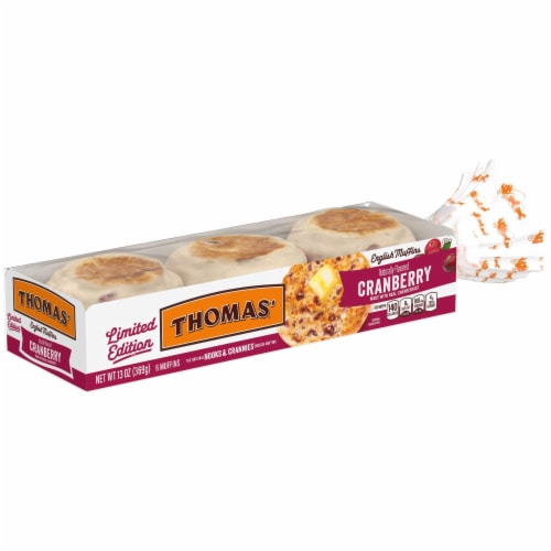 Thomas' Limited Edition Cranberry English Muffins Perspective: top