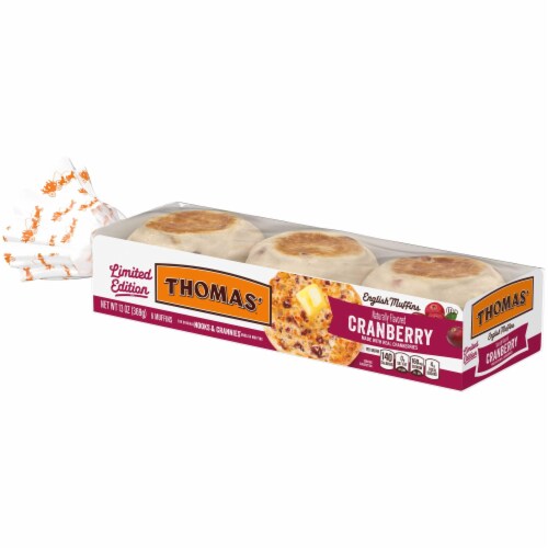 Thomas' Cranberry English Muffins Perspective: top