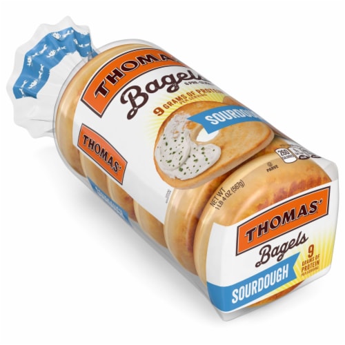 Thomas' Sourdough Bagels Perspective: top