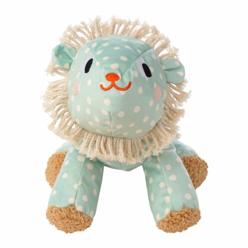 Manhattan Pet Toy Comfort Pals Lucy Lion Soothing Heartbeat Calming Companion Dog Toy Perspective: top