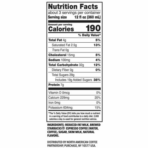Starbucks® Espresso Caramel Macchiato Iced Coffee Carton Perspective: top