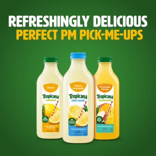 Tropicana Zero Sugar Classic Lemonade Perspective: top