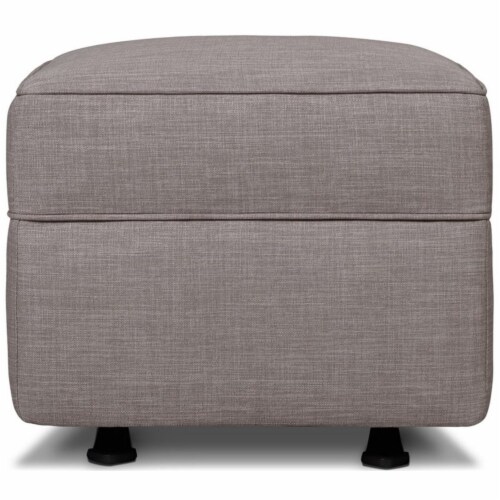 Namesake Classic Willa Alden Gliding Ottoman in Gray Tweed Perspective: top