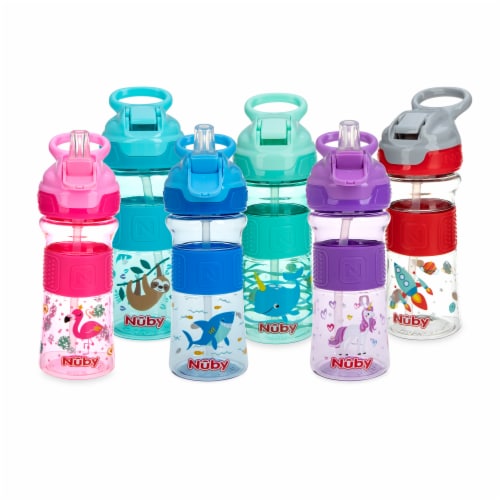 Nuby™ Flip-It ReFlex Push Button Soft Spout on the Go Cup - Assorted Perspective: top