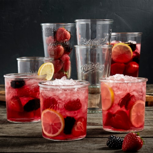 Mason Craft and More Glass Drinkware Set Perspective: top