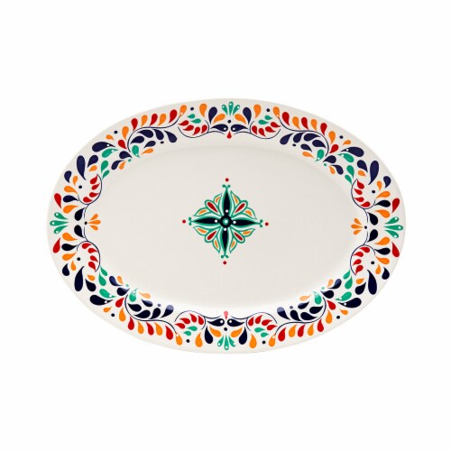 Mason Talavera Oval Serve Tray Perspective: top